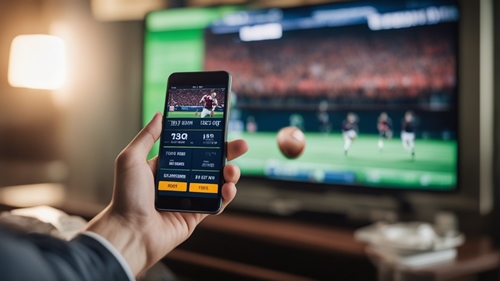 Betting while watching a match from the comfort of your sofa